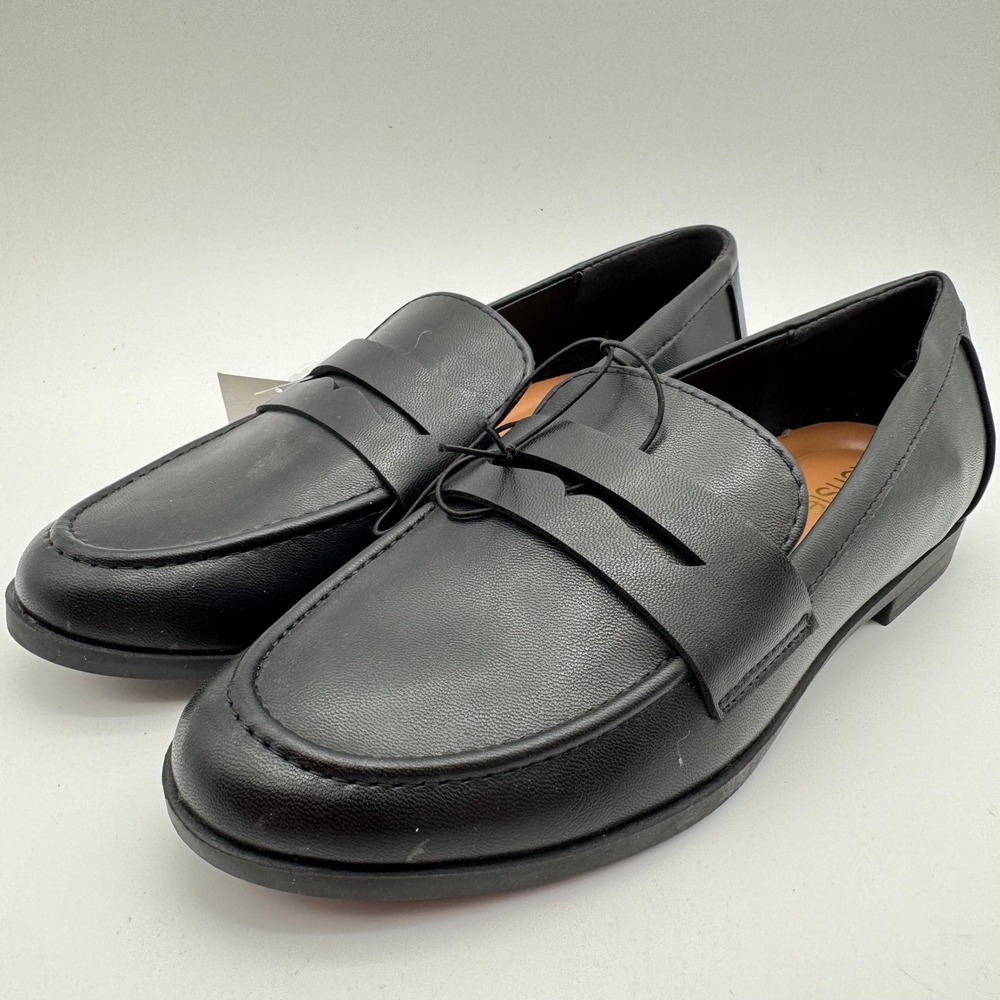 Kensie Gitty Womens Penny Loafer Flats Black Slip On Shoes Size‎ 7.5 New